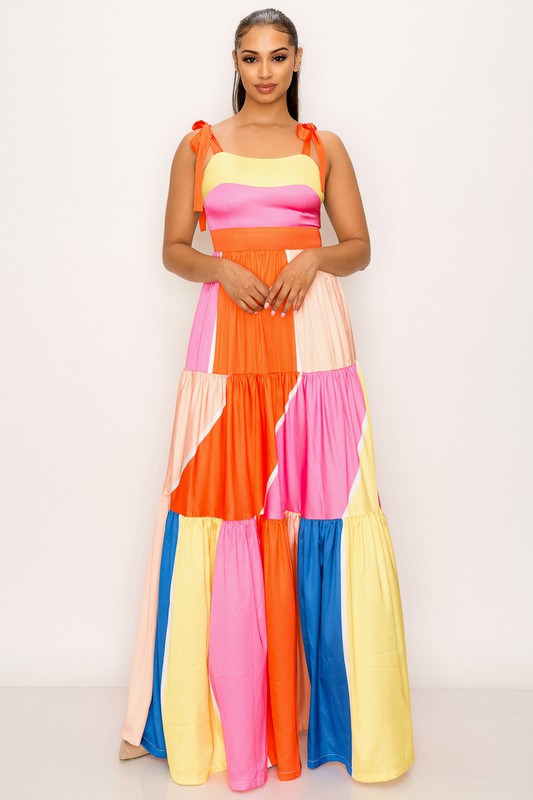 multi colored dress